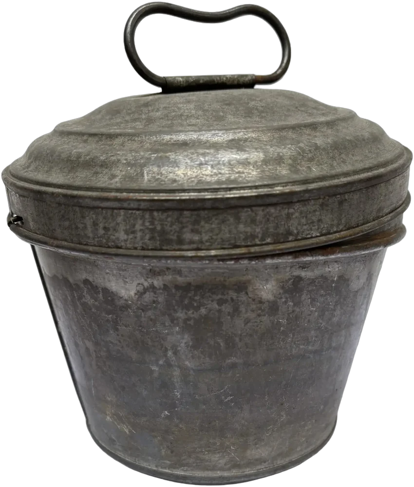Antiguo Molde De Repostería Cocina Decorativo Zinc Gris