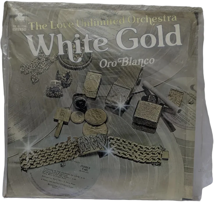 Vintage Lp Love Unlimited Orchestra White Gold Barry White