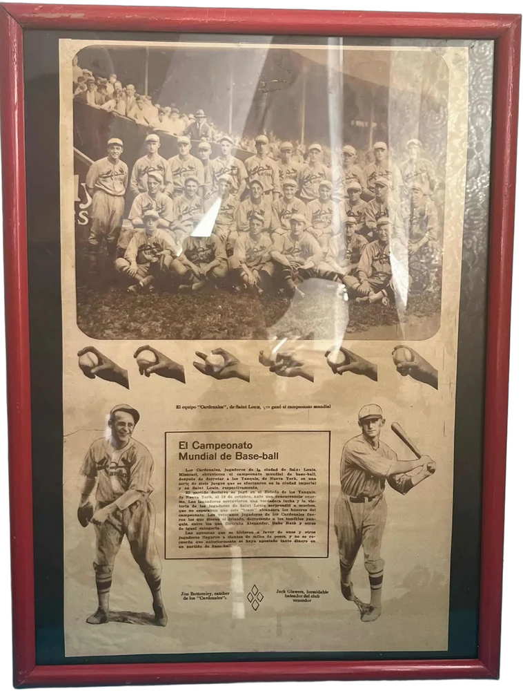 Vintage Cromo Serie Mundial, Cardenales De San Luis, 1942