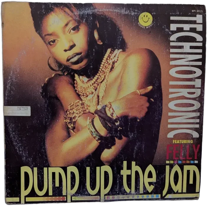 Vintage Vinilo Technotronic Pump Up The Jam Featuring Felly