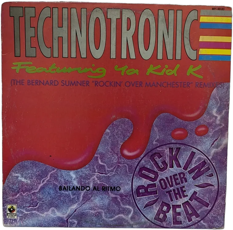 Vintage Vinilo Technotronic Rockin Over The Beat Ft Ya Kid