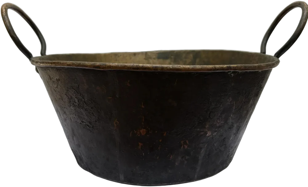 Antiguo Caso De Cobre Artesanal 33x16 Cm