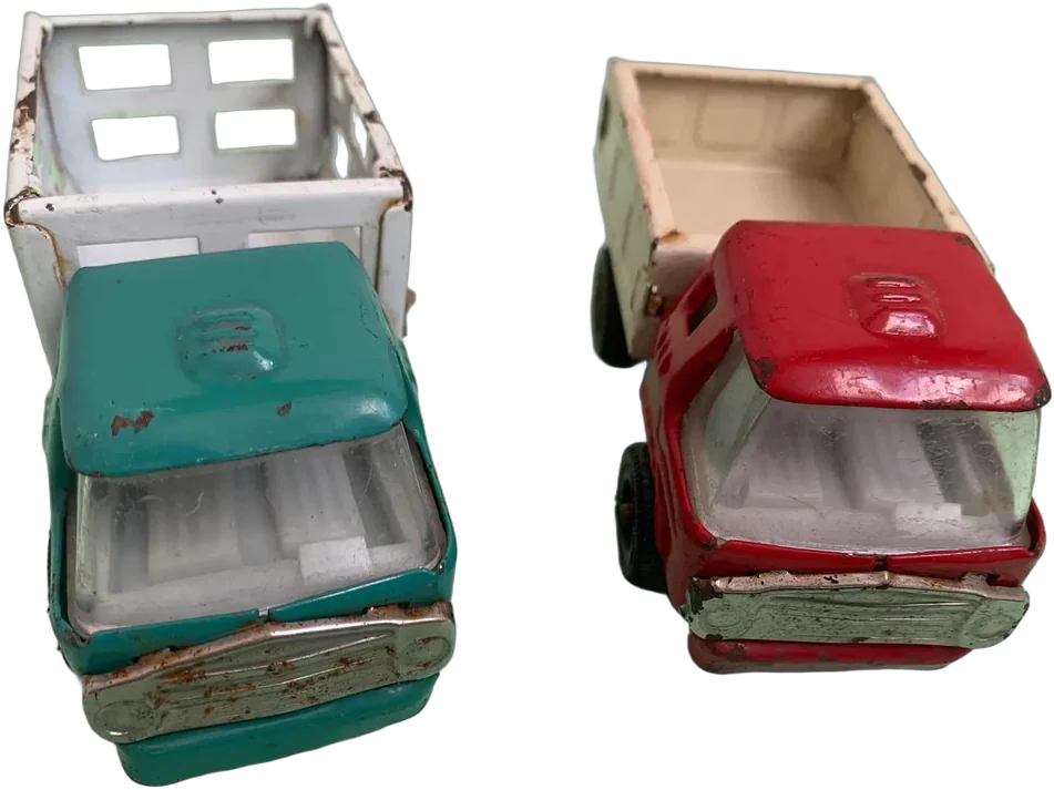 Antiguo Camioncitos Metal Prensado Japón — imagen 1