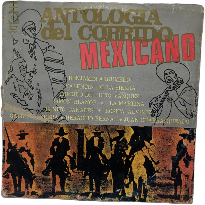 Disco Lp Antología Del Corrido Mexicano - Sello Harmony/cbs Estándar