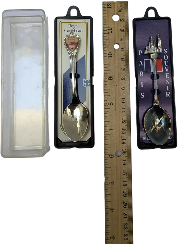 Set De Cucharas Souvenir Royal Caribbean París Sacré-cur Plateado