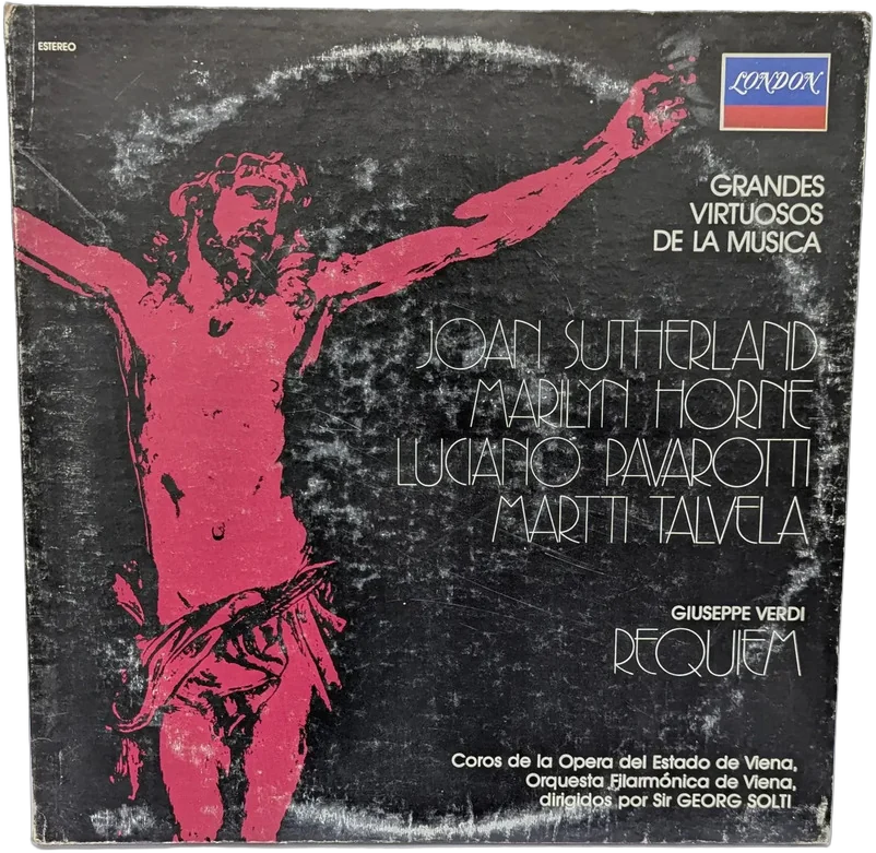 Antiguo Disco Lp Doble Giuseppe Verdi Requiem