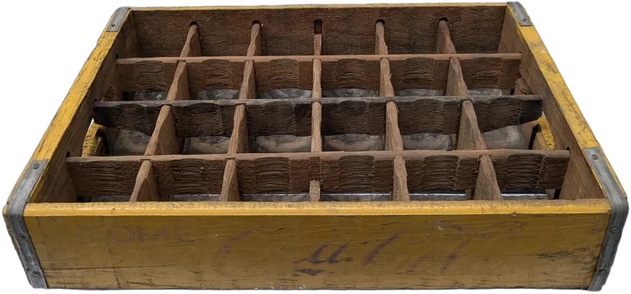 Antiguo Cajon De Madera Coca Cola Tome Vintage Coleccion Coca Cola