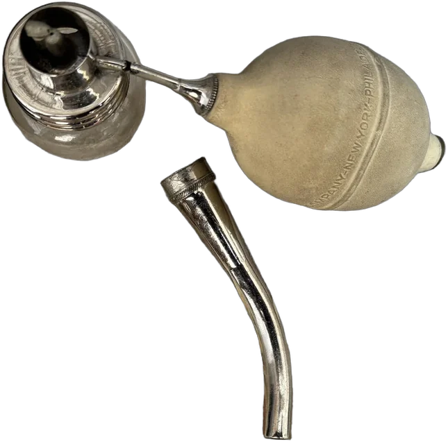 Antiguo Atomizador Vaselina Nasal Médico Solo Coleccionable Verde Claro — imagen 1