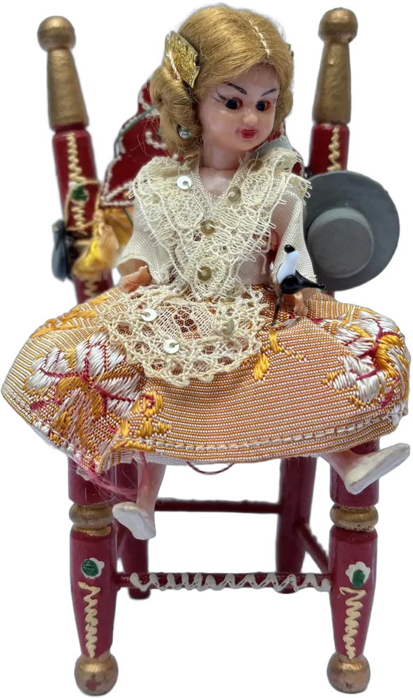 Vintage Muñeca Folclórica Española (fallera)