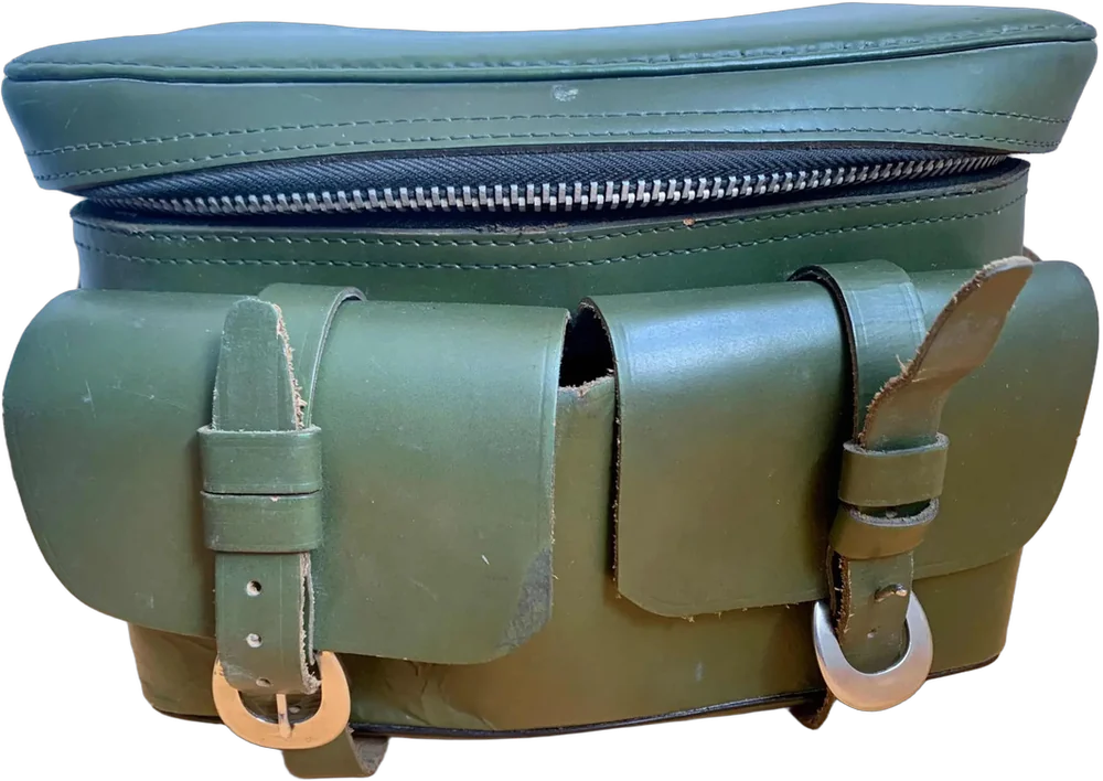 Vintage Estuche O Bolsa Para Cámara Réflex Verde — imagen 1