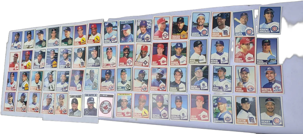 Lote De 64 Estampas Antiguas De Béisbol Mlb Panini 1998 Mlb Beisbol