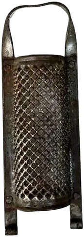 Antiguo Rallador De Cocina Gris — imagen 1