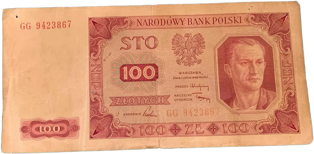 Antiguo Billete Polaco 1948