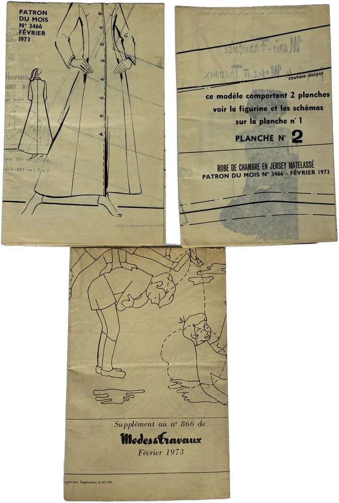 Patrones De Costura Vintage Franceses Modes Et Travaux Chica — imagen 1