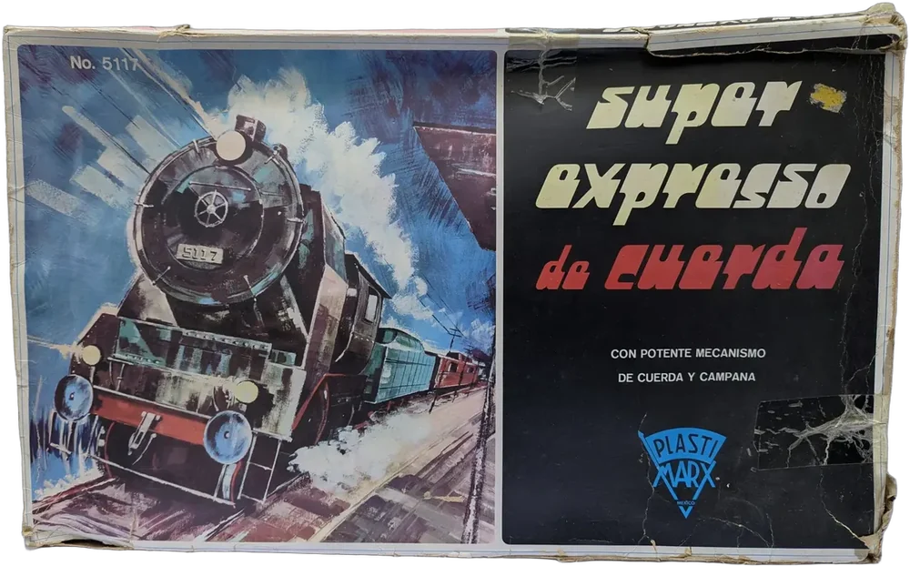 Vintage Tren Super Expresso De Cuerda Plastimarx No. 5117