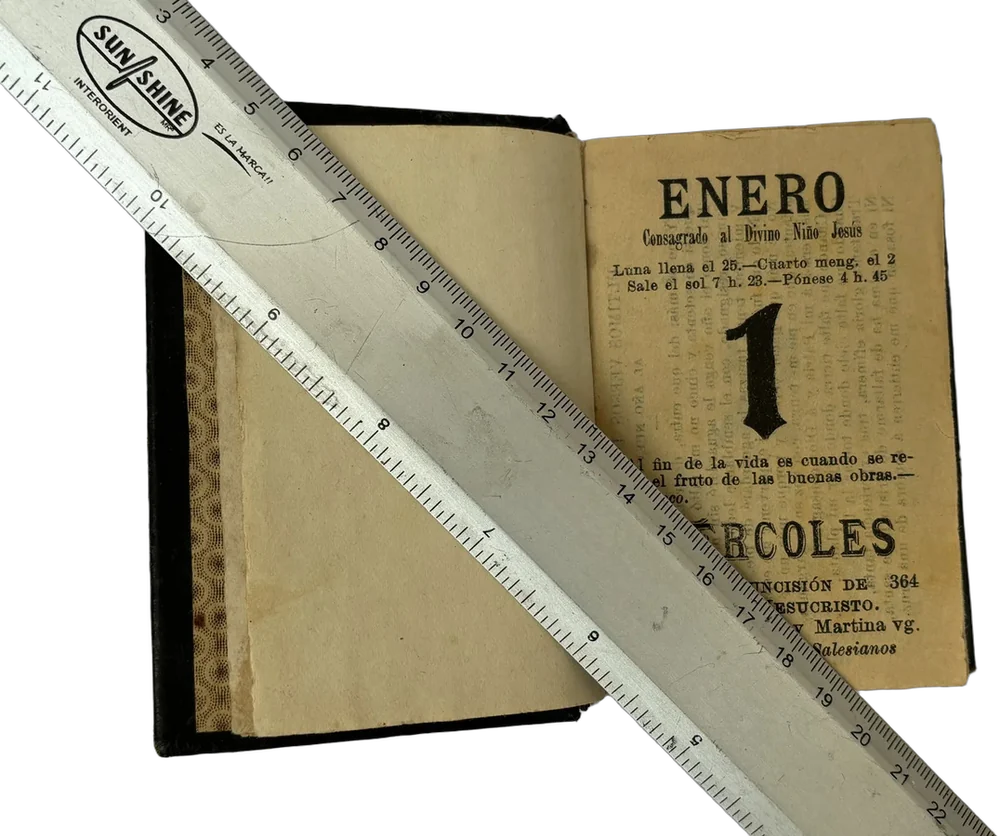 Antiguo Almanaque De Bolsillo Consagrado Al Niño Jesús