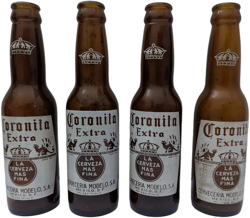 Antiguas Botellas Coronita Extra Cervecería Modelo Lote Coronita