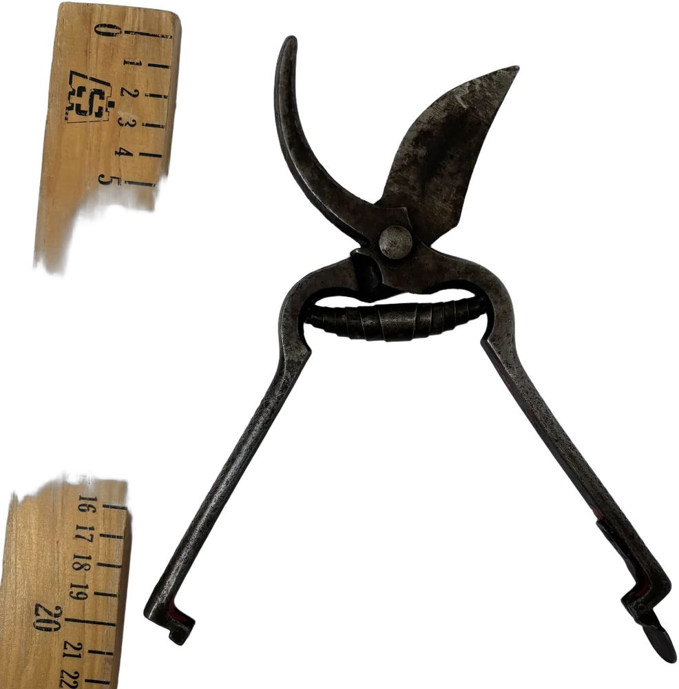 Antiguas Tijeras De Podar Forjadas Dayle Gris Oscuro — imagen 1