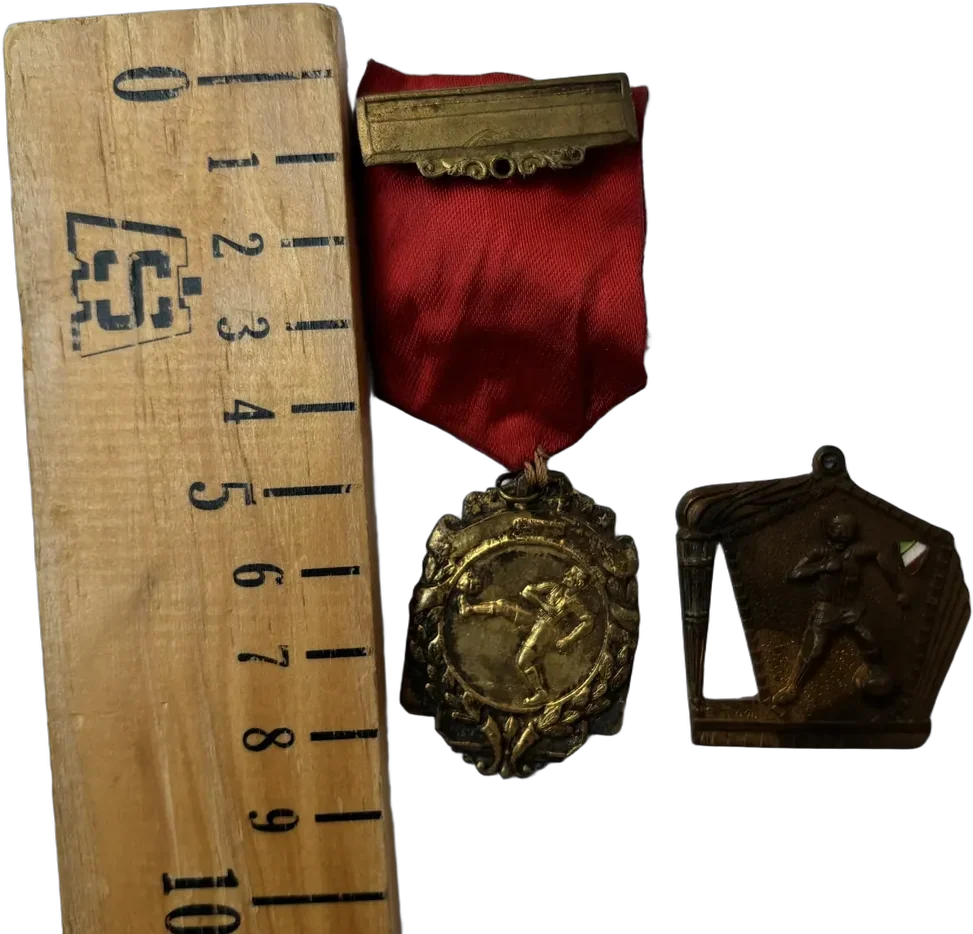 Día Antiguas Medallas De Futbol