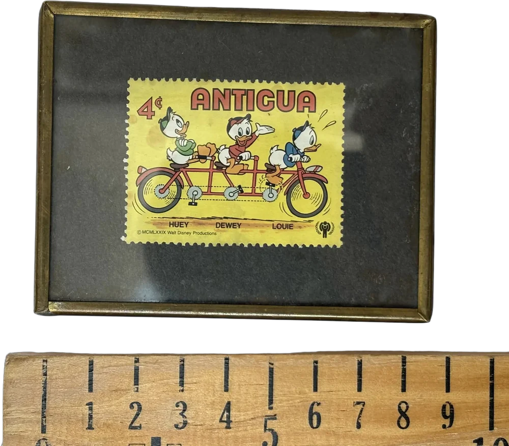 Estampilla De Recuerdo Antigua Hugo, Paco Y Luis Disney 79