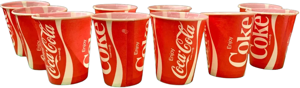 Vintage Mini Vasos Coleccionables Coca Cola