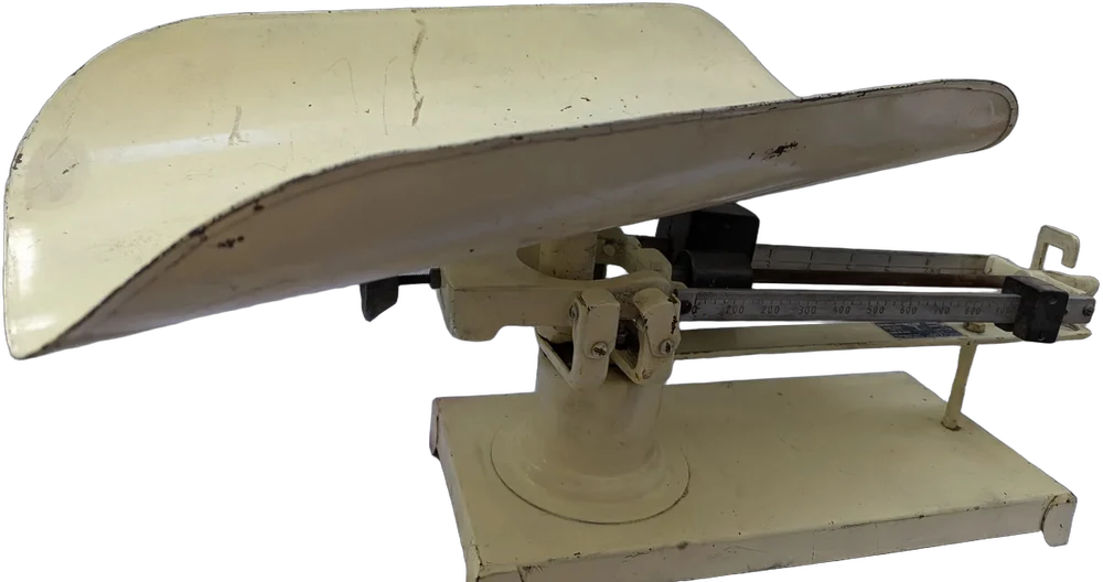 Antiguo Báscula Pediátrica Bame Modelo 440 Beige — imagen 1