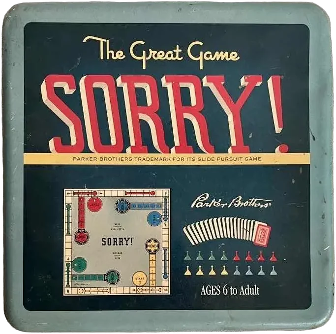Vintage Juego De Mesa Sorry Versión 1958
