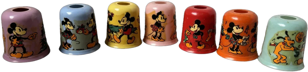 Vintage Adornos Navideños Disney 1960 Varios Personajes Disney