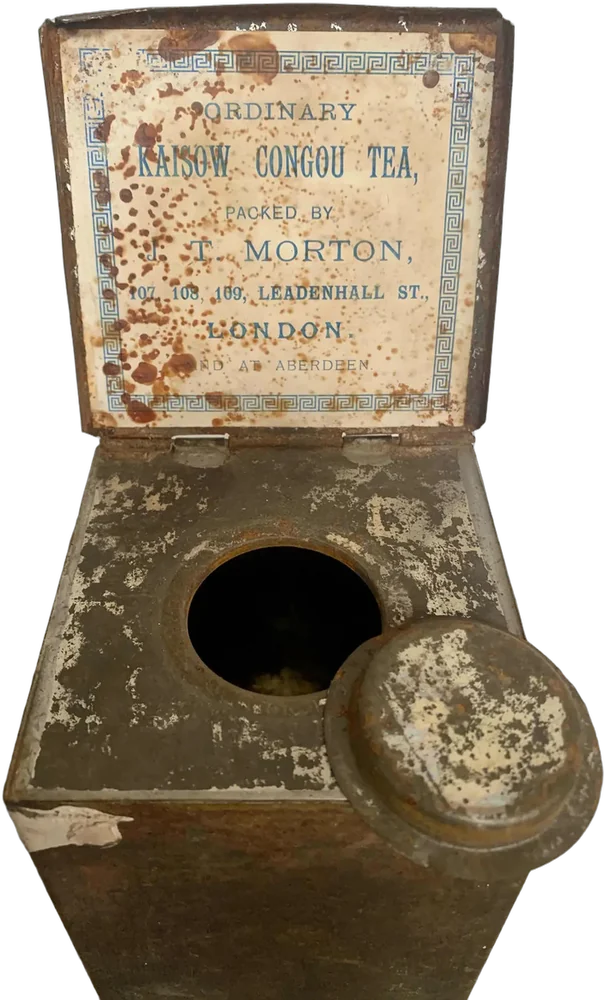 Antigua Caja De Lámina Té Inglaterra