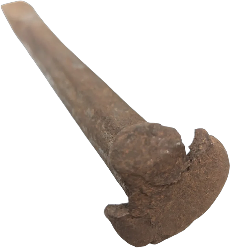 Antiguo Cincel De Hierro Forjado A Mano Herramienta — imagen 1