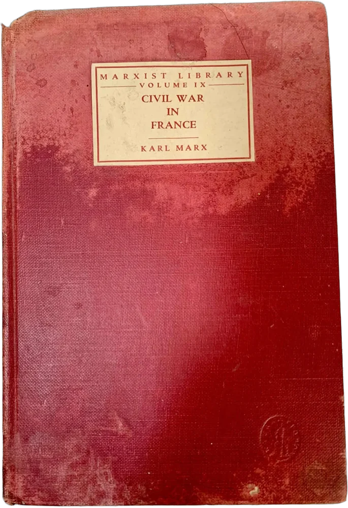 Libro Antiguo Civil War In France Karl Marx