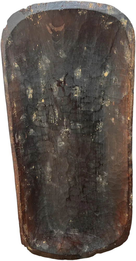 Antigua Batea De Madera Rústica Artesanal