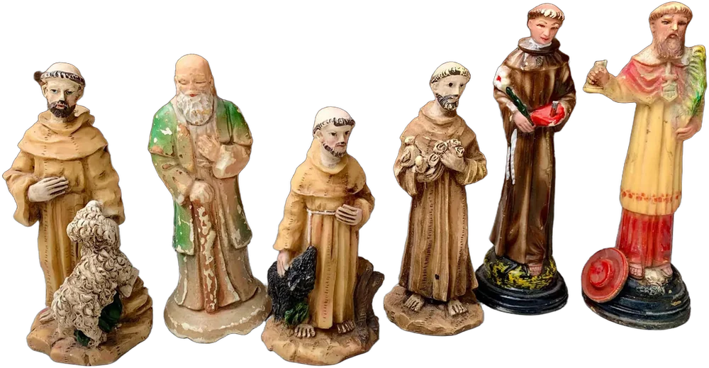 Lote Vintage Figurillas Santos