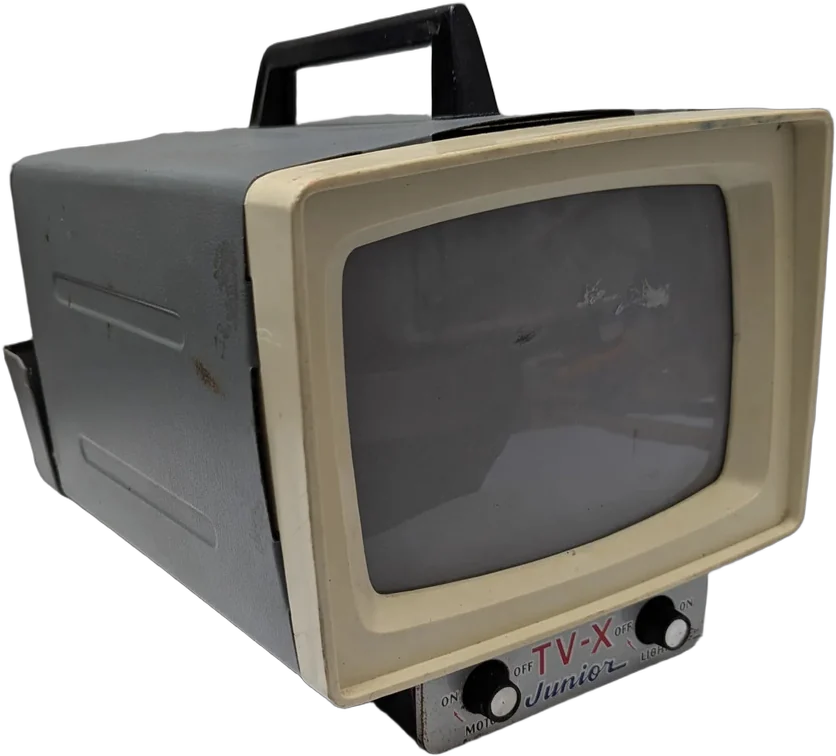 Vintage Juguete Proyector Tv-x Junior Daiya Hecho En Japón Gris