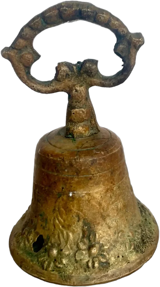 Antigua Campana Bronce Mano