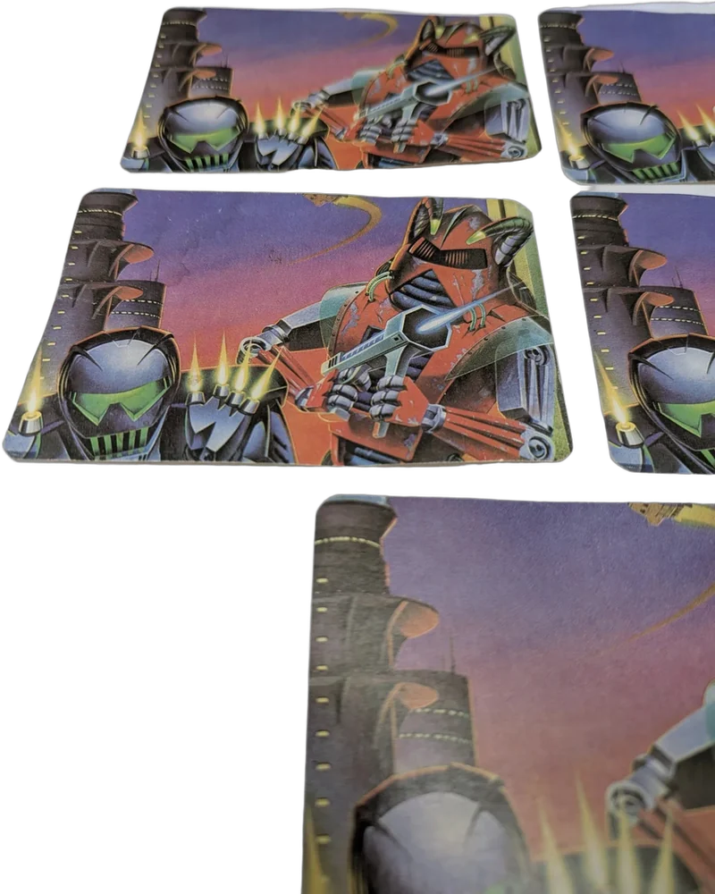 Vintage Lote Postales Romanticas Diseño Robot Mecha Años 90