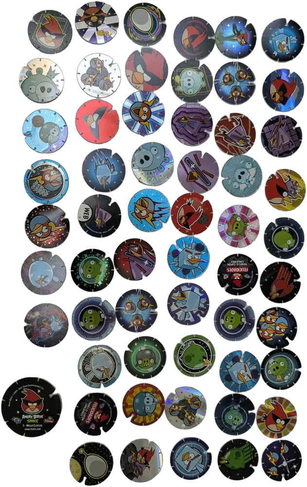 Antiguo Lote Tazos Angry Birds Sabritas Space Y Clasicos 53