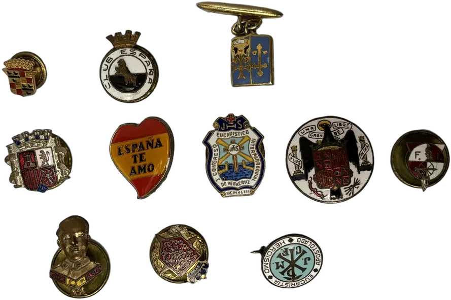 Vintage Colección De Pines Españoles Multicolor Españoles