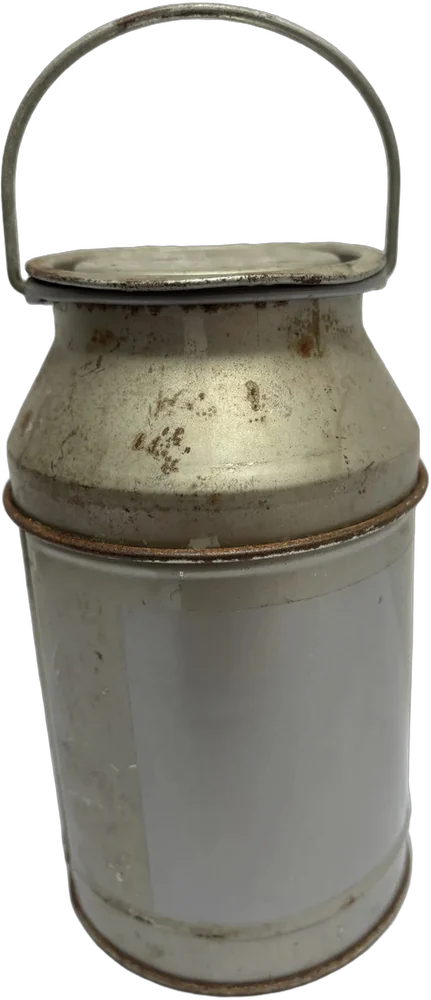 Vintage Botecito Lechero Lámina 250 Ml Liso