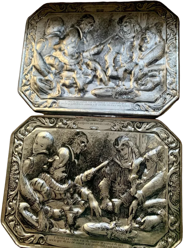 Cajitas Lamina Banquete De Sancho Panzas Macma Colecc — imagen 1