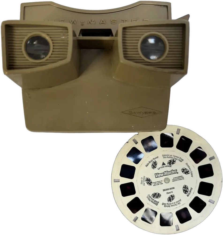 Vintage Viemaster Con Diapositiva Galaxia Sawyer — imagen 1