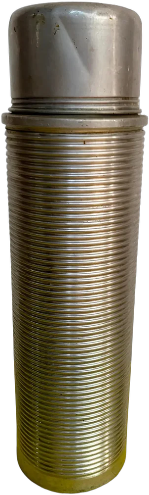 Vintage Termo De Aluminio 70s Plateado