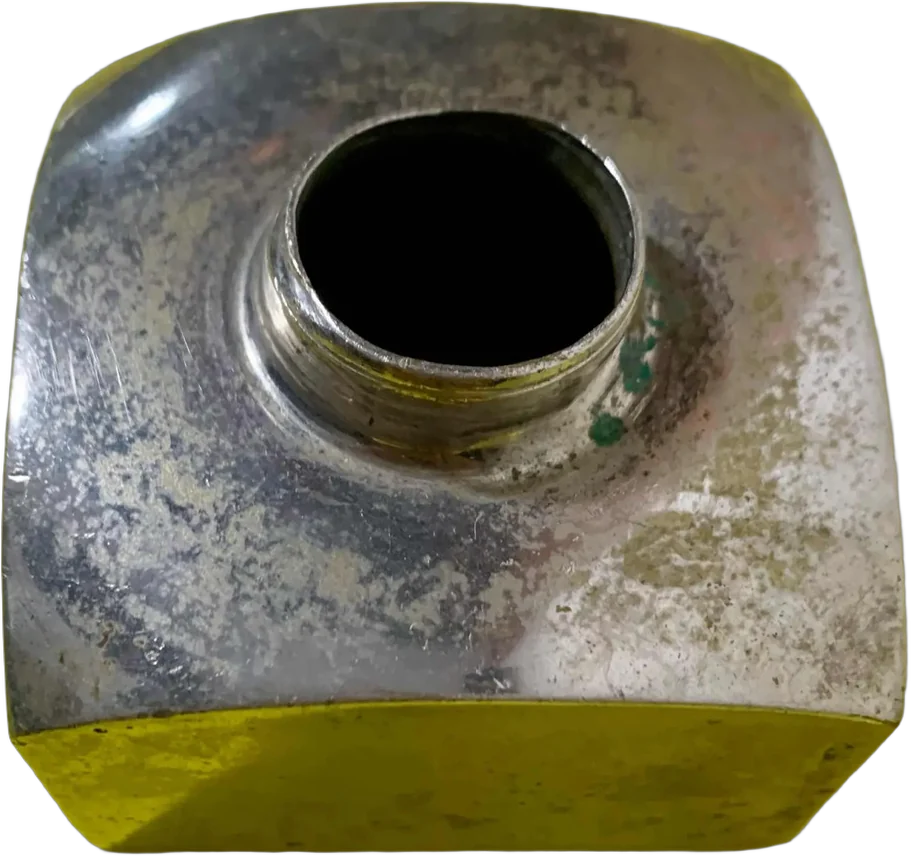 Antiguo Tintero Metálico