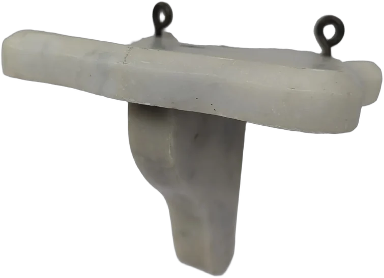 Antiguo Soporte De Mármol Ménsula Tallada - Pieza De Época