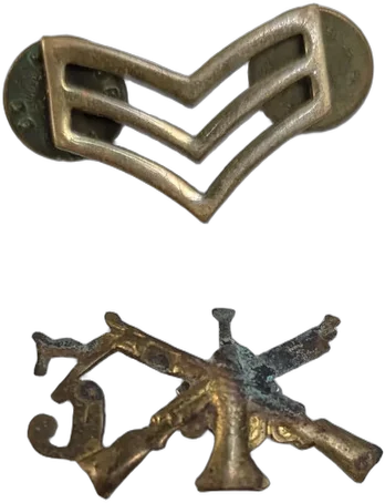 Antiguo Lote De Insignias Militar Ejército Cabo E Infantería
