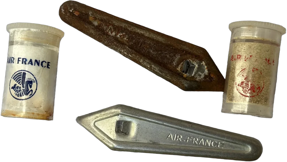 Vintage Destapador Air France Coleccionable Plateado