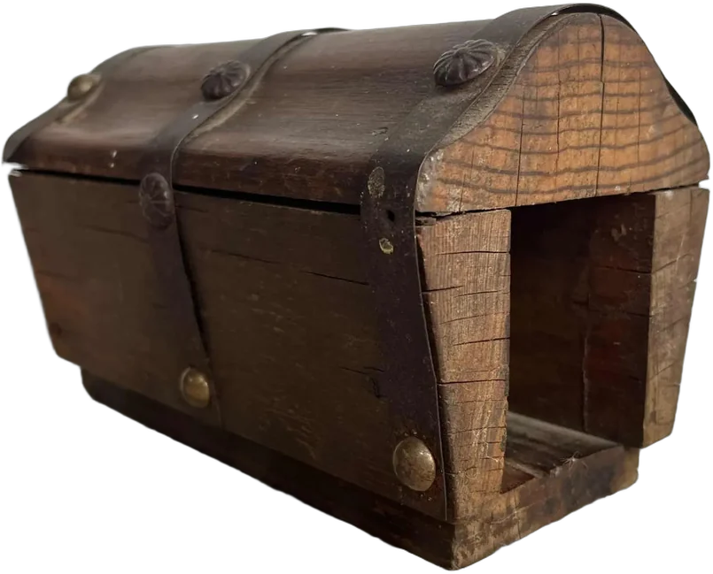 Vintage Simulación Cofre De Madera — imagen 1