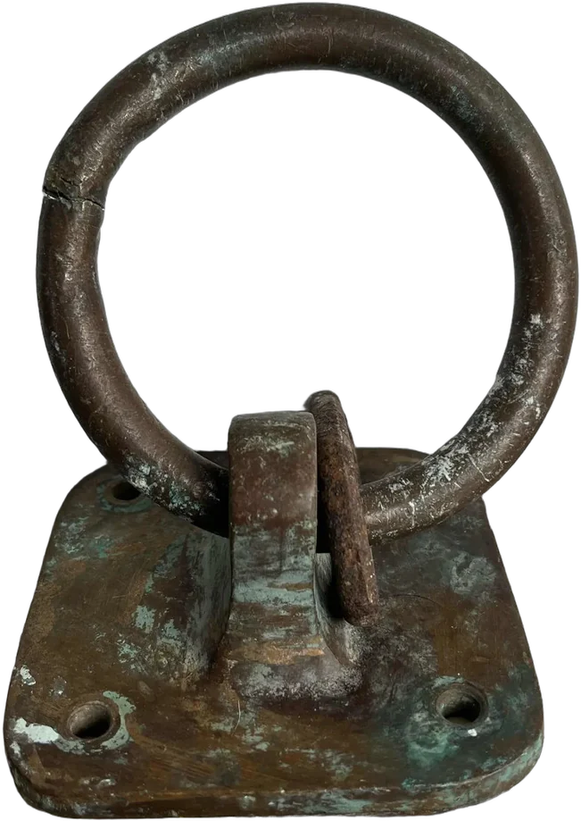 Antigua Jaladera De Puerta Bronce