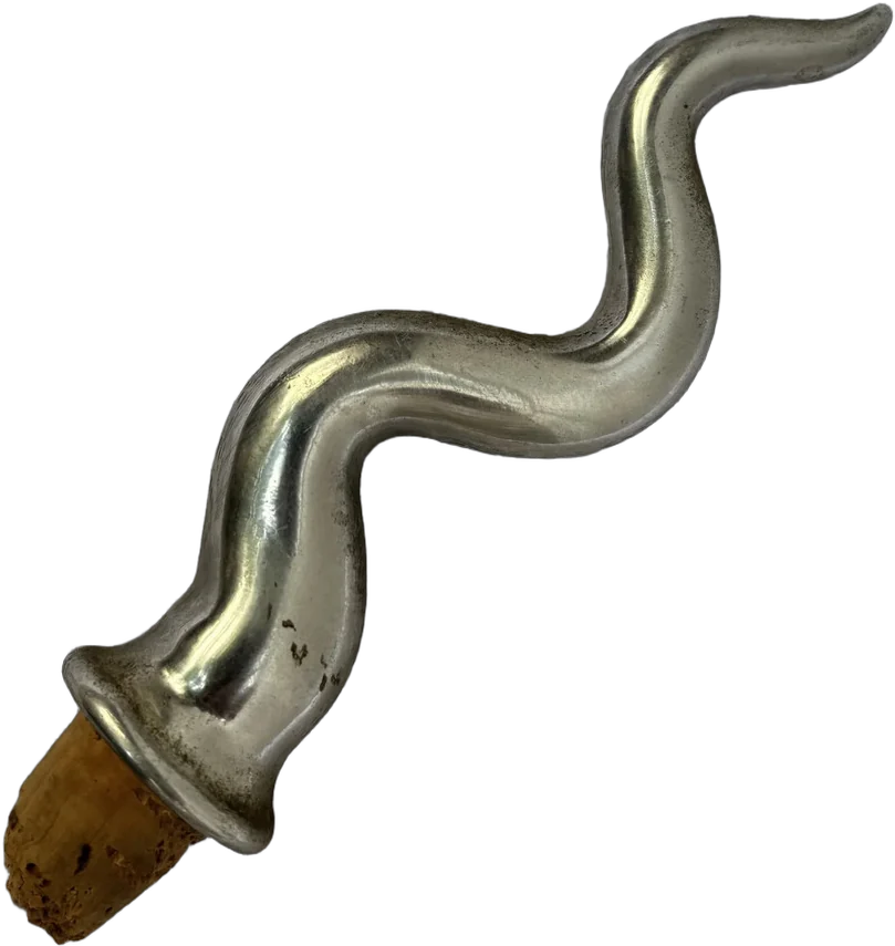 Vintage Tapón De Botella Flama Plateado Flama