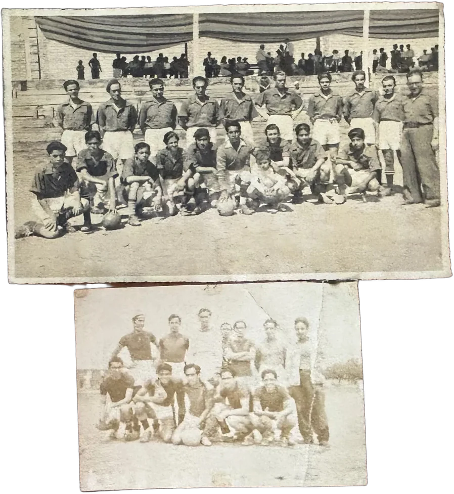 Dos Antiguas Fotografías Futbol Soccer 50s
